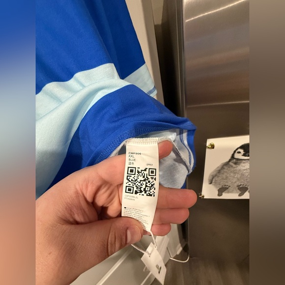 Blue strip 2 piece set - Picture 2 of 3